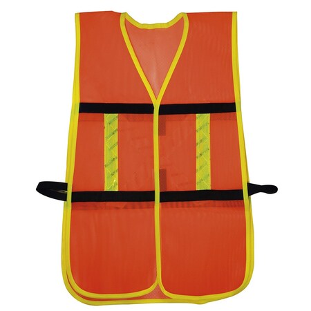 Surtek Orange Adjustable Safety Vest With Hook 137491